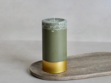 Nordic Spruce & Holly Pillar Candle Cheap