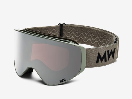 CLEAR XE2 - Light Grey Silver Mirrored Ski Googles Online Hot Sale