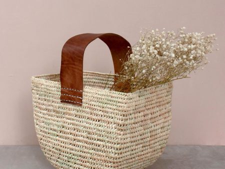 Half Moon Forage Basket, Tan Hot on Sale