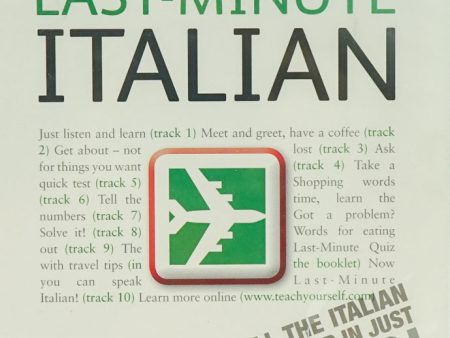 Teach Yourself Last-Minute Italian Online